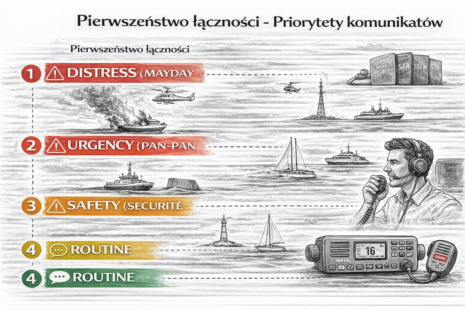 Pierwszeństwo łączności - Priorytety komunikatów