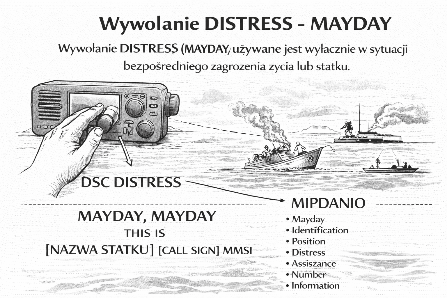 Wywołanie DISTRESS - MAYDAY